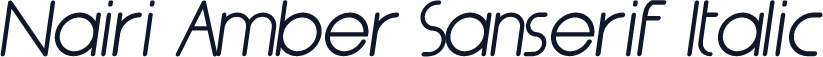 Nairi Amber Sanserif Italic