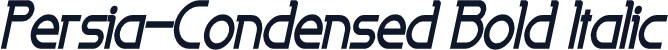 Persia-Condensed Bold Italic