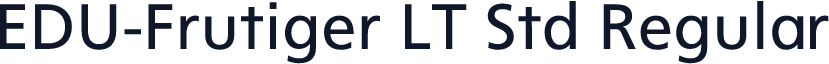 EDU-Frutiger LT Std Regular