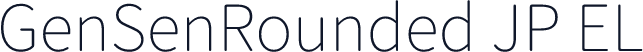 GenSenRounded JP EL