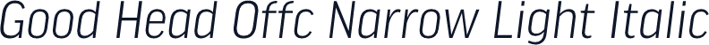 Good Head Offc Narrow Light Italic