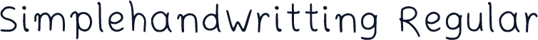 Simplehandwritting Regular