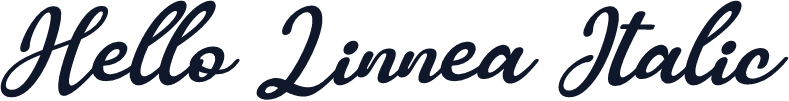Hello Linnea Italic