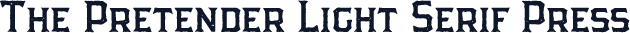 The Pretender Light Serif Press