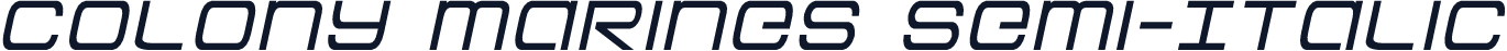 Colony Marines Semi-Italic