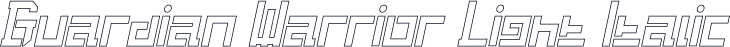 Guardian Warrior Light Italic
