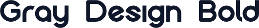 Gray Design Bold