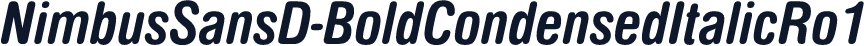 NimbusSansD-BoldCondensedItalicRo1