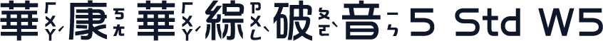 華康華綜破音5 Std W5