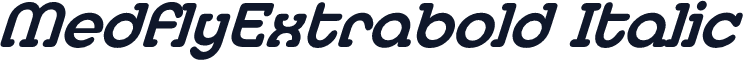 MedflyExtrabold Italic