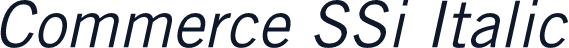 Commerce SSi Italic