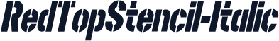 RedTopStencil-Italic