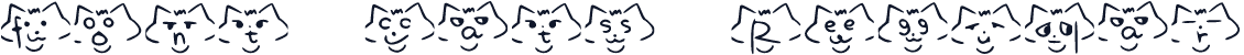 font cats Regular