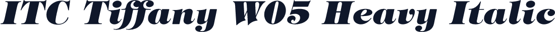 ITC Tiffany W05 Heavy Italic