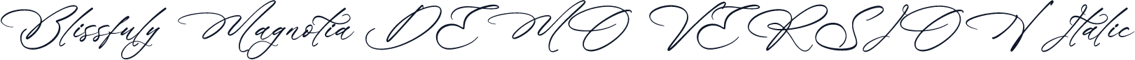 Blissfuly Magnotia DEMO VERSION Italic