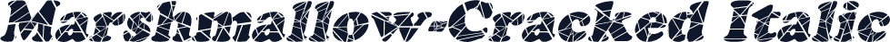 Marshmallow-Cracked Italic