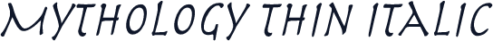 Mythology Thin Italic