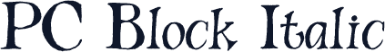 PC Block Italic
