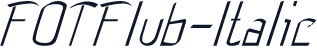 FOTFlub-Italic
