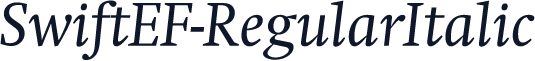 SwiftEF-RegularItalic