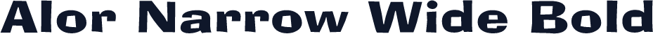 Alor Narrow Wide Bold