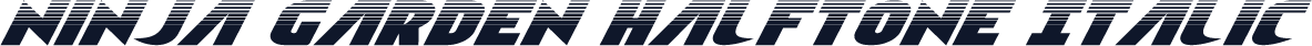 Ninja Garden Halftone Italic