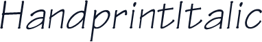 HandprintItalic