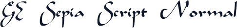 GE Sepia Script Normal
