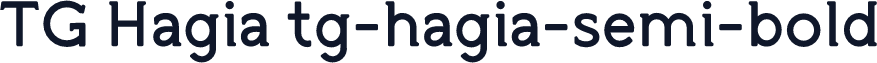 TG Hagia tg-hagia-semi-bold