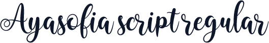Ayasofia script regular