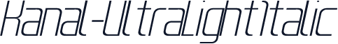 Kanal-UltraLightItalic