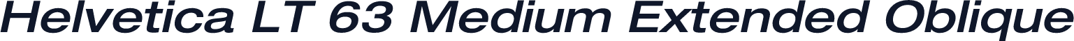 Helvetica LT 63 Medium Extended Oblique