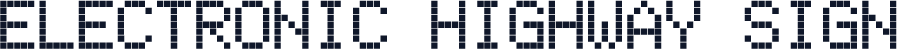 Electronic Highway Sign