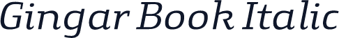 Gingar Book Italic
