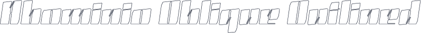 Abominio Oblique Outlined