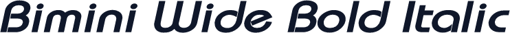 Bimini Wide Bold Italic