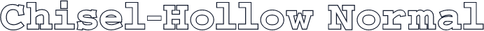 Chisel-Hollow Normal