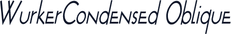 WurkerCondensed Oblique