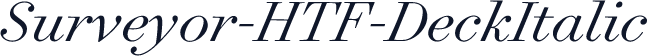 Surveyor-HTF-DeckItalic