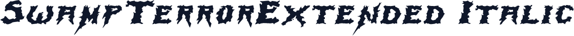 SwampTerrorExtended Italic