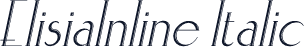 ElisiaInline Italic
