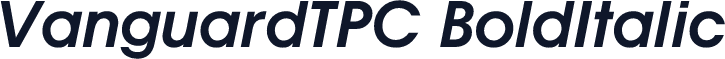 VanguardTPC BoldItalic