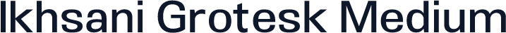 Ikhsani Grotesk Medium