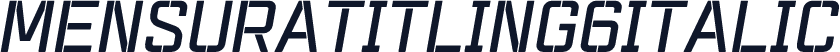 MensuraTitling6Italic