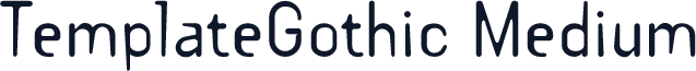 TemplateGothic Medium