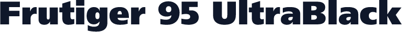 Frutiger 95 UltraBlack