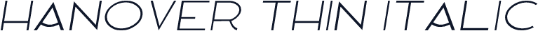 Hanover Thin Italic