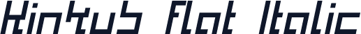 Kinkub flat Italic
