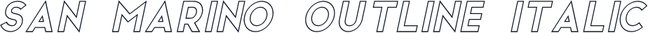 San Marino Outline Italic