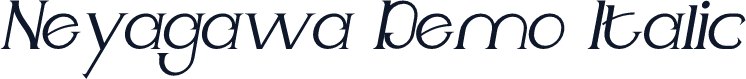 Neyagawa Demo Italic